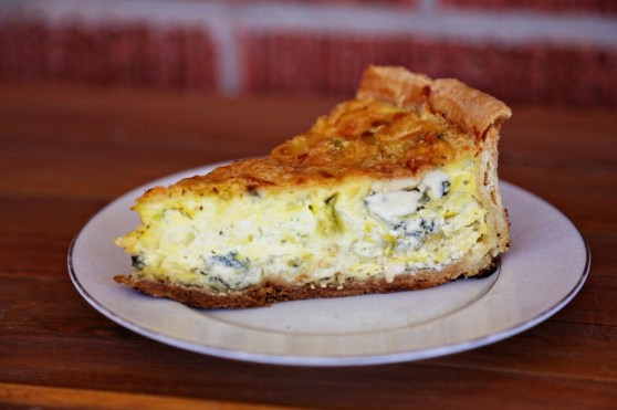 Roquefort and Leek Quiche