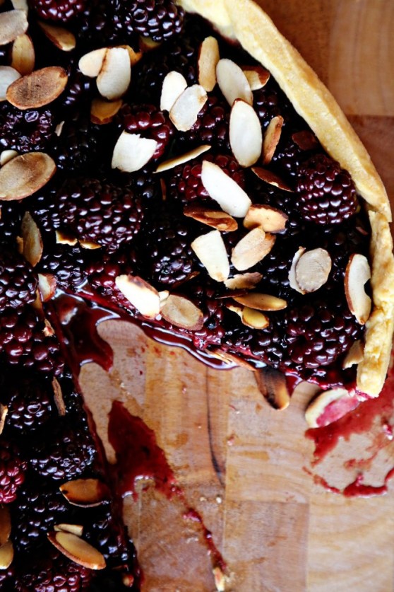 Blackberry Jam and Toasted Almond Tart