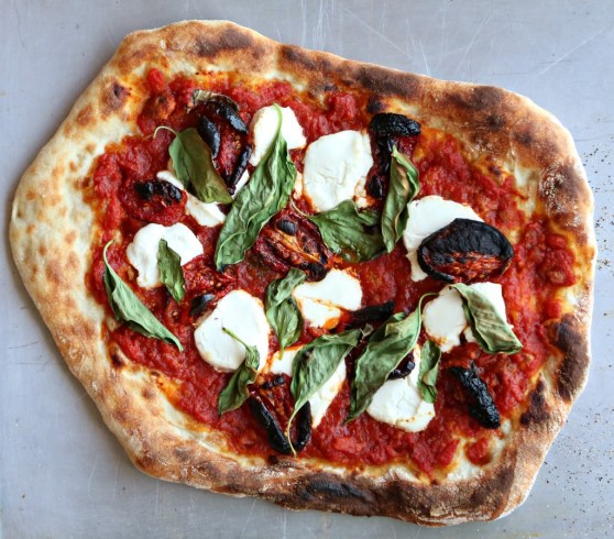 sun dried tomato, mozz and basil