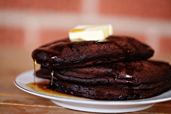 Stack of Chocolate Pancakes