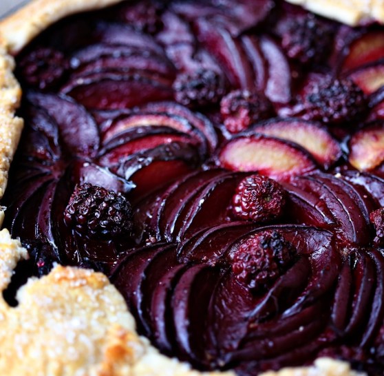 black plum galette