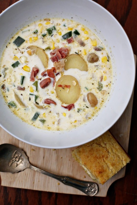 Corn Chowder and Cornbread