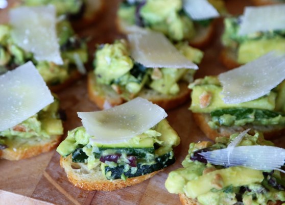 Zucchini Bruschetta detail