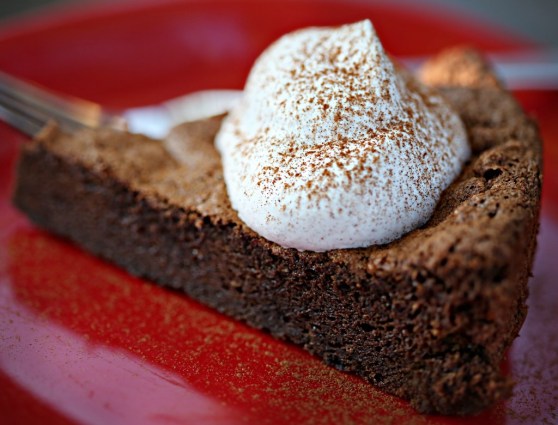 Espresso Chocolate Cake with Cinnamon Whipped Cream