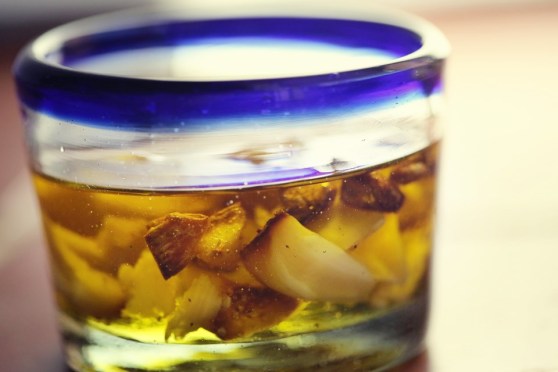 garlic in oil
