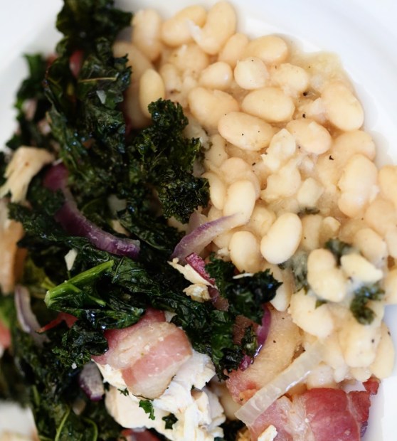 White Beans and Kale with Bacon