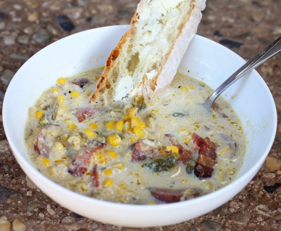 green chile corn chowder