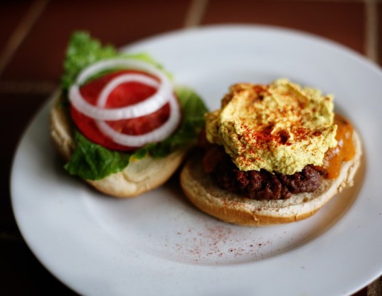 Deviled Egg Burger Spread