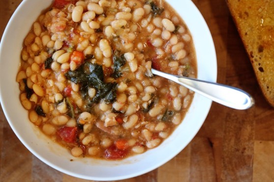 Scrappy Stew - White Beans, Kale and Roast Chicken