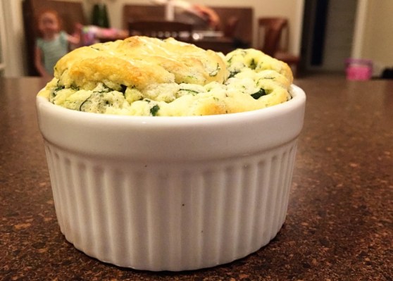 Spinach and Parmesan Souffles
