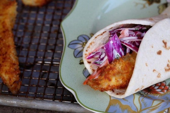 coconut fish tacos