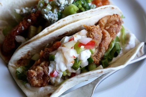 Fried Chicken Taco with Pico